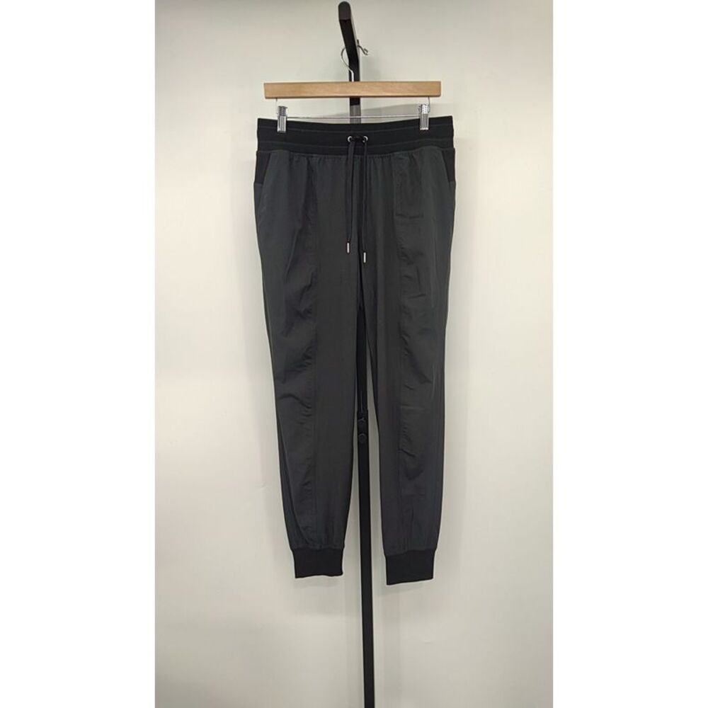 Black Tech Jogger Pants with Drawstring Waist